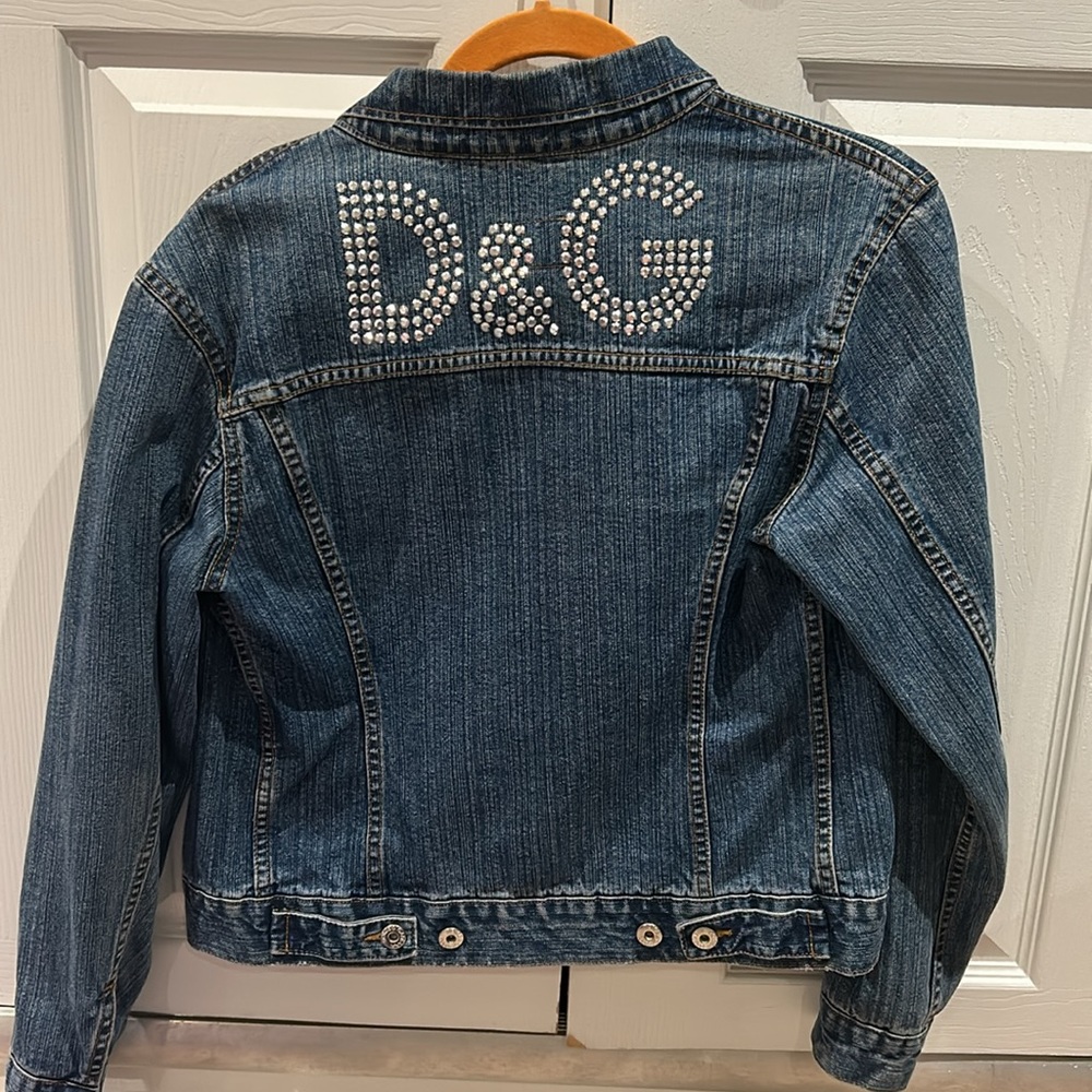 Dolce & Gabbana Jeans Jean Jacket (marked size L but fits size S) with studs